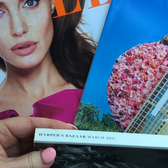 • F R E E • NEW • 4 Issues HARPER’S BAZAAR ELLE MAGAZINE Rihanna Angelina &  JLo - Picture 6 of 16
